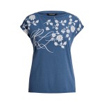 Floral-Embroidered Jersey Tee