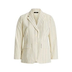 Striped Cotton-Blend Blazer