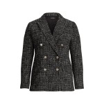 Double-Breasted Boucle Blazer