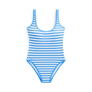 Striped Scoop One-Piece Swimsuit