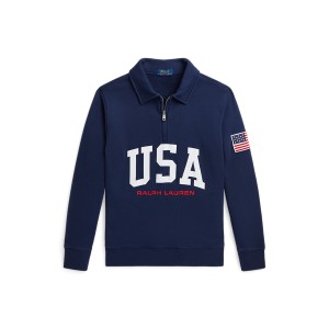 “USA” Terry Quarter-Zip Sweatshirt