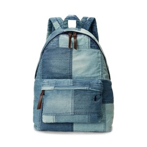 Patchwork Denim Backpack
