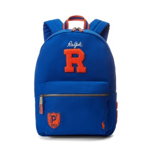 Letterman-Patch Canvas Backpack