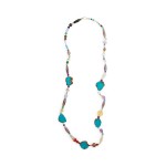Long Beaded Stone Necklace