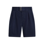 7-Inch Relaxed Fit Pleated Twill Short