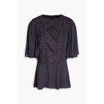 Lapao embroidered crepe top