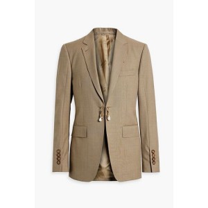 Wool and cashmere-blend twill blazer
