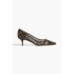 Aza corded lace pumps