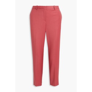 Cropped wool-twill tapered pants