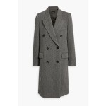 Harry double-breasted striped wool coat