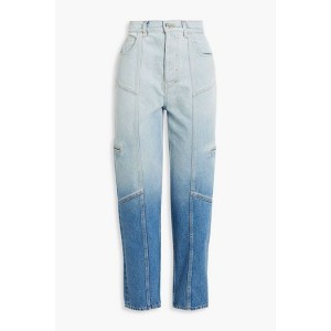 Sarrig degrade high-rise tapered jeans