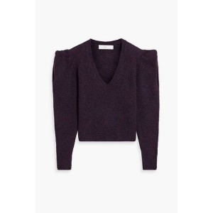 Over brushed wool-blend sweater