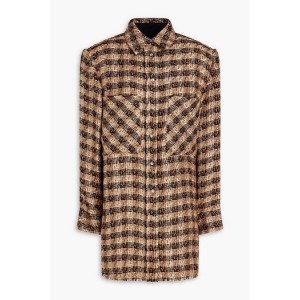 Suarez metallic linen-blend tweed jacket