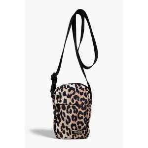 Festival mini leopard-print shell shoulder bag