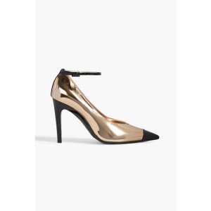 Cierra 100 mirrored and patent-leather pumps