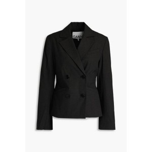 Double-breasted woven blazer