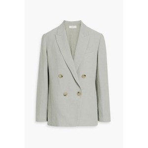 Double-breasted crepe blazer