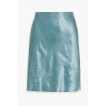 Crinkled-satin skirt