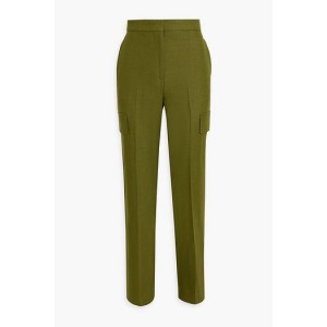 Wool and ramie-blend tapered pants