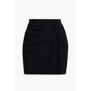 Nouri pleated crepe mini skirt