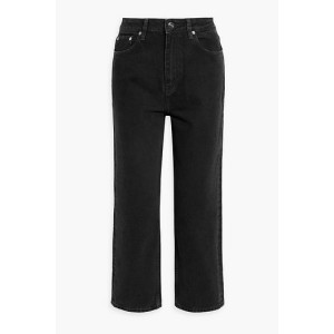 Misy cropped high-rise straight-leg jeans