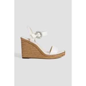 Mirabelle 110 leather espadrille wedge sandals