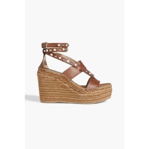 Danica 110 studded leather espadrille wedge sandals