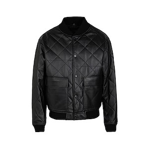 8 by YOOX PADDED LEATHER BOMBER