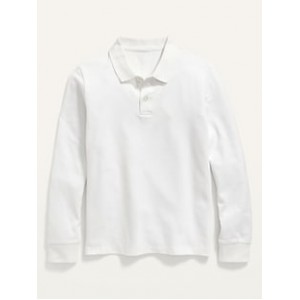 School Uniform Long-Sleeve Polo Shirt for Boys Hot Deal