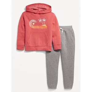 Fleece Graphic Hoodie and Sweatpants Set for Boys Hot Deal
