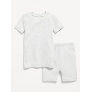 Unisex Snug-Fit Ribbed Pajama Set for Toddler & Baby Hot Deal
