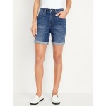 High-Waisted Wow Jean Shorts -- 7-inch inseam Hot Deal