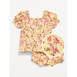 Smocked Top & Bloomer Shorts Set for Baby