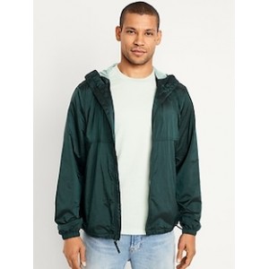 Wind-Resistant Hooded Zip Jacket