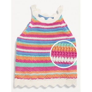 Crochet-Knit Tank Top for Girls Hot Deal