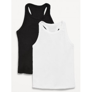 UltraLite Rib-Knit Performance Tank Top 2-Pack for Girls Hot Deal