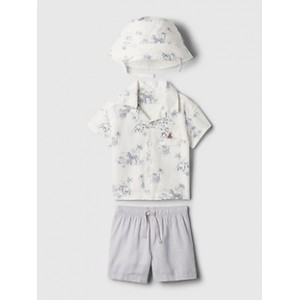 Baby Linen-Cotton Outfit Set