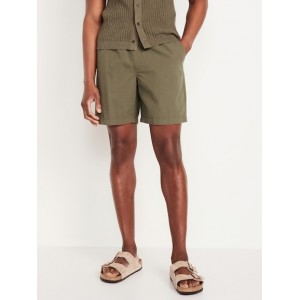 Seersucker Jogger Shorts -- 7-inch inseam Hot Deal